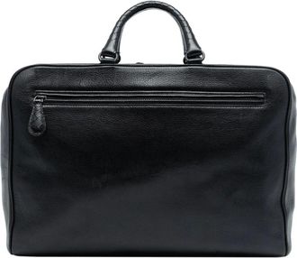 Bottega Veneta Pre-owned Handbags, female, Black, Size: ONE SIZE Pre-owned Leather Document Bag