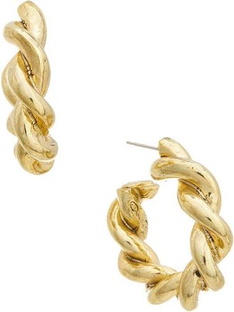 Oscar De La Renta Small Solid Rope Earrings