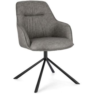 BIZZOTTO Sedia Grant con gambe in acciaio verniciato a polvere epossidica, per arredo interno 59 x 65 x h 86 cm -Avorio / Confezione da 1 pezzo