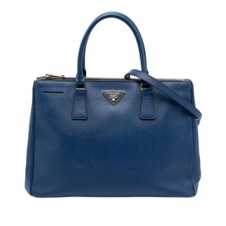Prada Pre-owned Prada Medium Saffiano Lux Galleria Double Zip Satchel Ladies WJWA0LFQFS77LR3P