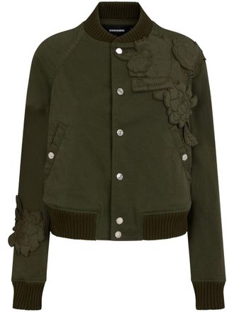 Dsquared2 Katoenen bomberjack - Groen