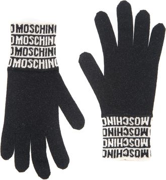 Moschino Guanti Grigio-bianco Moschino Donna