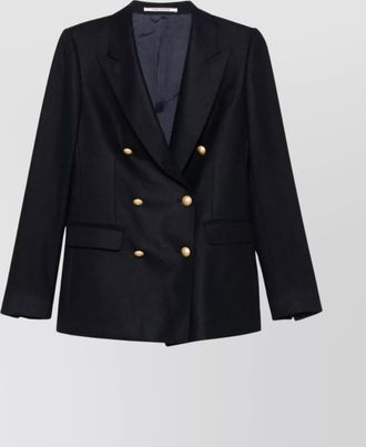 Tagliatore wool double-breasted jacket gold buttons
