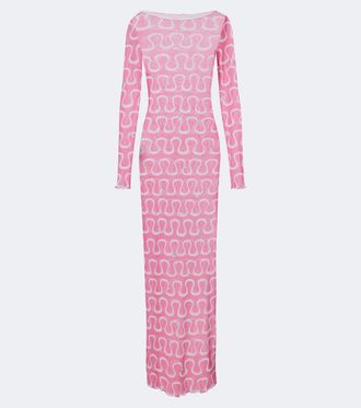 Pucci Onda tulle maxi dress