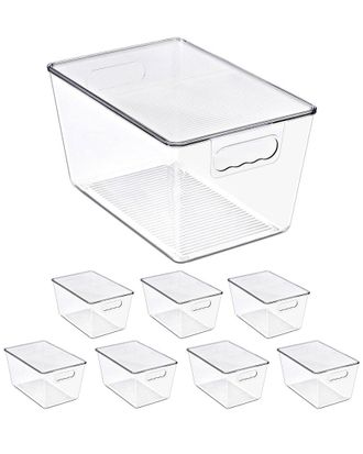 Sorbus 8-Pack Large Stackable Storage Containers