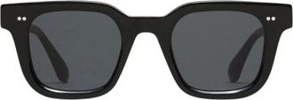 Chimi Eyewear Vierkante Zwarte Zonnebril Gedurfde Elegantie - Dames - Zonnebrillen - Zwart - ONE Size - Accessoires