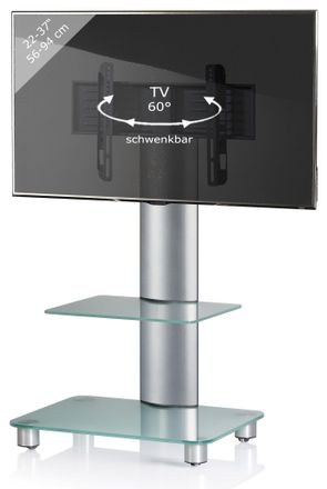 ebuy24 Ebuy24 - Soporte Vcm Tv Con Suelo Intermedio 22-40 Pulgadas Vesa M&aacute;x. 600x400 A 30 Kg Soporte Fernseh De Aluminio Soporte Para Suelo Tv Con Ruedas Dim