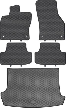 OEM Volkswagen T-roc Suv Desde Diciembre De 2017. Juego De Alfombrillas De Goma Para Coche Y Alfombrilla Para Maletero