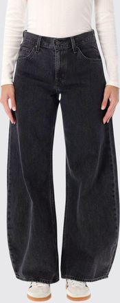 Levi's Jeans baggy a vita alta in denim di cotone a gamba larga