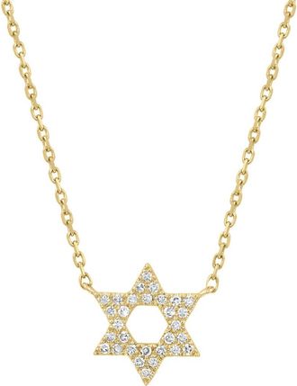 Effy Diamond Star of David Necklace in Gold at Nordstrom Rack, Size 18