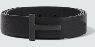 Tom Ford Cintur&oacute;n T de piel reversible