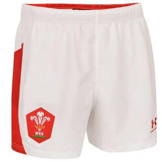 Under Armour Wales Home Supporter Rugby Shorts 2019-2020 - White 2XL