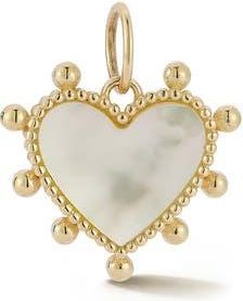 Ember Fine Jewelry 14K Gold Mother-of-Pearl Heart Charm Pendant at Nordstrom Rack