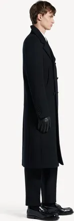 Balenciaga Mens Df Skinny Fit Coat Black