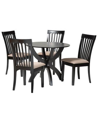 Baxton Studio Bailey Modern Wood 5Pc Dining Set