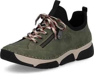 Rieker Womens Flexible Shoes In Green Combination