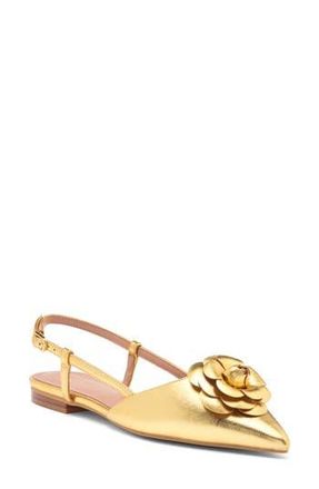 Linea Paolo Christa Slingback Flat in Gold at Nordstrom Rack, Size 6