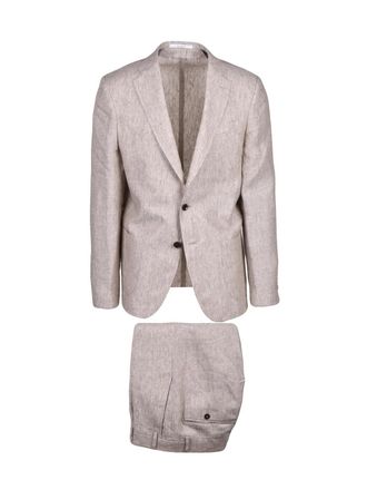 Fug&agrave;to Beige Linen Men Suit