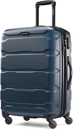 Samsonite Omni PC Checked-Medium 24-Inch Hardside Expandable Luggage with Spinner Wheels in Teal at Nordstrom