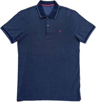 Carolina Herrera Katoenen polo shirt met korte mouwen - Heren - Polos - Blauw - S - Katoen - Tops