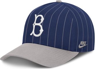 Nike Brooklyn Dodgers Cooperstown Rise Nike Mens MLB A-Frame Adjustable Hat in Blue | NB1D0ISRKB-JC9
