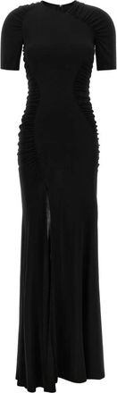 Victoria Beckham Lange Jurk van Geviscosed Stretchstof - Dames - Avondkleed - Zwart - 2XS - Kleedjes