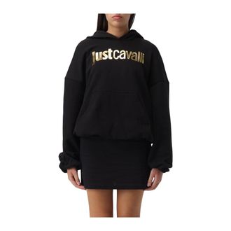 Just Cavalli Hoodies & sweatvesten, Dames, Zwart, M, Felpa