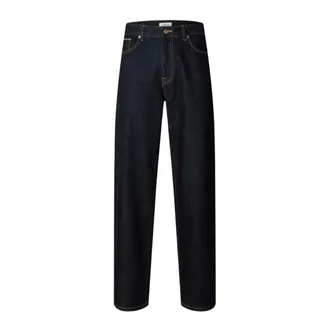 Selected Jeans, Heren, Blauw, W33, Katoen, Loose Ben Selvedge 804 Jeans