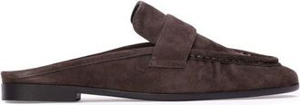 Black Suede Studio Gabby Loafer in Hot Fudge Suede at Nordstrom, Size 37