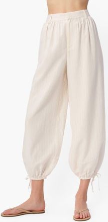 Cami NYC Tessie Cotton & Silk Trousers in Macadamia at Nordstrom, Size X-Small