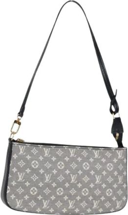 Louis Vuitton Pre-owned Shoulder Bags, female, Gray, Size: ONE SIZE Pre-owned Canvas louis-vuitton-bags