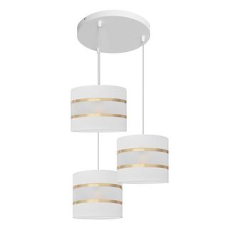 Netlighting Helen Cluster Pendant Ceiling Light White Gold 35cm