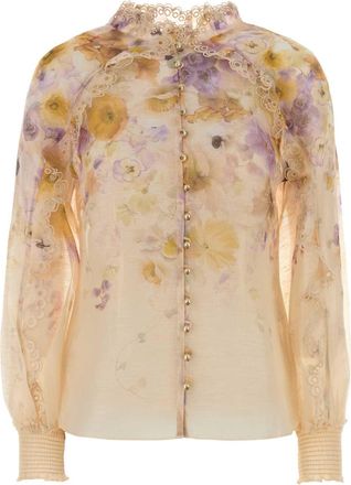 Zimmermann Printed Linen Blend Memento Shirt
