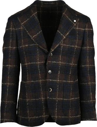L.B.M. 1911 Giacca in Lana - Heren - Blazers - Veelkleurig - L - Wol - Jassen