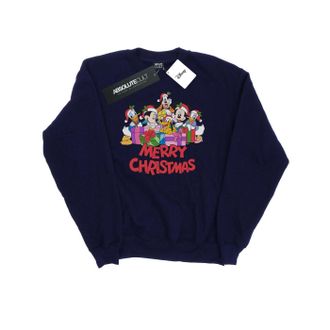 Disney Heren Mickey Mouse en vrienden Kerstmis Sweatshirt (Marineblauw)