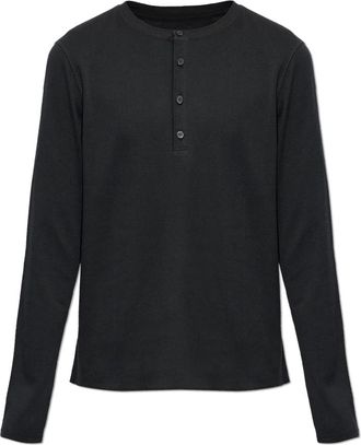 Rag & Bone T-shirt met lange mouwen - Heren - Longsleeves - Zwart - M - Katoen - Tops