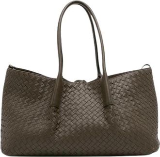 Bottega Veneta Pre-owned Pinacoteca Tote Bag - Dames - Vintage Shopper - Bruin - ONE Size - Leer - Vintage