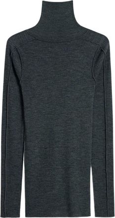SOEUR Soeur - Lois Rolkraag T-shirt - Dames - Truien - Grijs - Maat: XS Wol