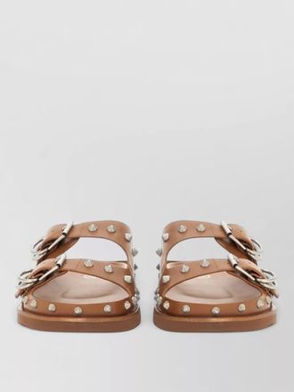 Ash flat sole sandal urus open toe studded