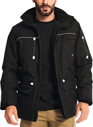 CAT Caterpillar Insulated Work Parka, Black, Medium