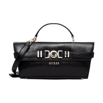 Guess Cirene Top Handle Flap Bag - Dames - Handtassen - Zwart - ONE Size - Polyester - Tassen