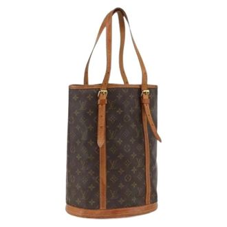 Louis Vuitton Pre-owned Bucket Bags, female, Brown, Size: ONE SIZE Pre-owned Bucket Bag