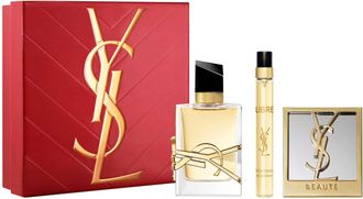 Saint Laurent Womens Libre Eau de Parfum Gift Set - 50ml with 10ml and Gold Mirror - One Size