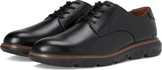 Johnston & Murphy Larkin Plain Toe Mens Shoes Black Italian Calfskin : 10.5 M (D), Leather
