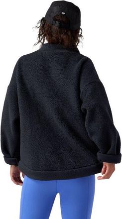 Backcountry Wander Pile-Fleece Mock-Neck Top - Womens in Black at Nordstrom, Size X-Small