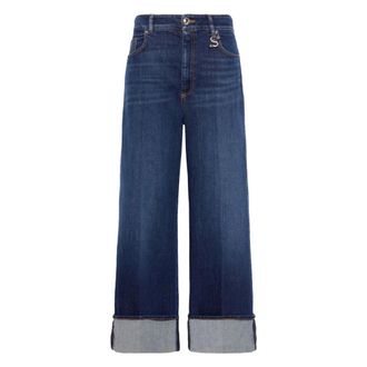 Sportmax Dames, Jeans, Blauw, Maat: W27 Denim