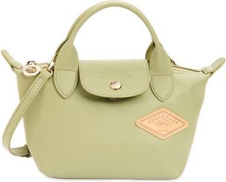 Longchamp Extra Small Le Pliage Passport Xtra Handbag in Almond Green at Nordstrom