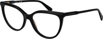 Longchamp Zwarte Acetaat Bril (Frames)