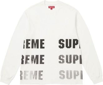 SUPREME FW26 Reflective L/S T-Shirt White SUP-FW26-071-WHT