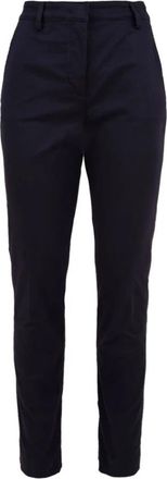 Aspesi Slim-fit Broeken - Dames - Slim Fit Broeken - Blauw - S - Wol - Broeken